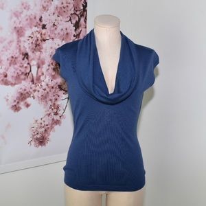Lafayette 148 100% Wool Cowl Neck Top